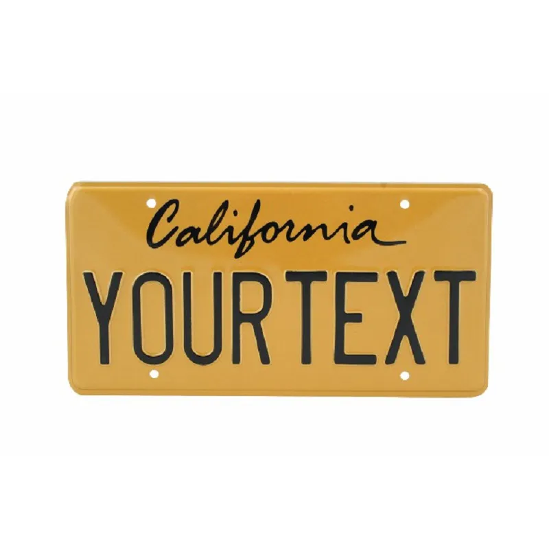 Plat Lesen Nombor Timbul Retro